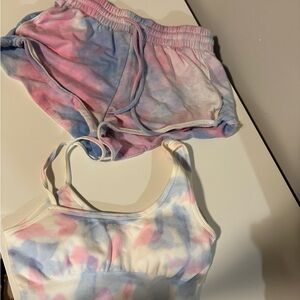 Bo+Tee Tie-Dye Women's workout Set